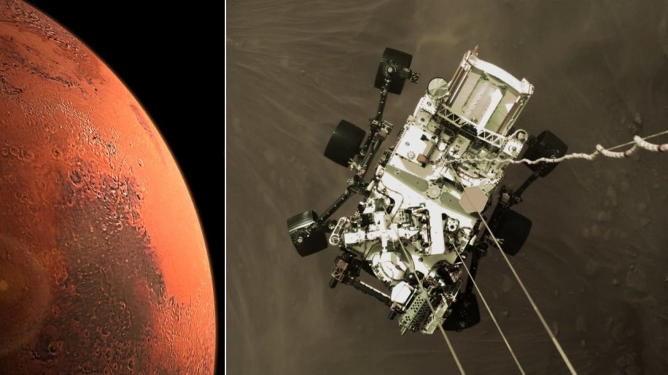 Rover Perseverance přistává na Marsu